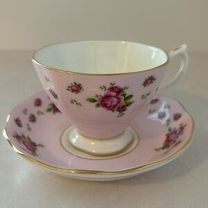 🌸💖 NWT Royal Albert New Country Roses Pink Bone China Teacup & Saucer 💖🌸